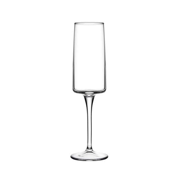 Iconic Champagne Flute Glasses | Set of 6, Crystal-Clear, Long Stem