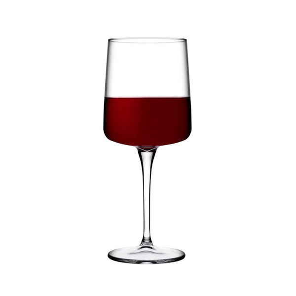 Iconic Red Wine Glass Set of 6 | 45cl Tall Clear Stemmed Goblets