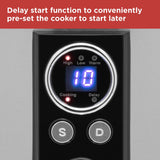 Black + Decker Digital Slow Cooker | 3.5L, Stainless Steel, LED Display