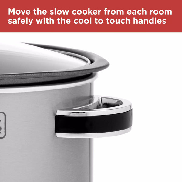 Black + Decker Digital Slow Cooker | 6.5L, Delay Start, Warm Setting