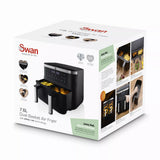 Swan Cyclonic Digital Dual Air Fryer | 7.6L, Dual Cooking Zones
