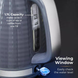 Tower Saturn Chrome Kettle | 1.7L, Grey, Cordless