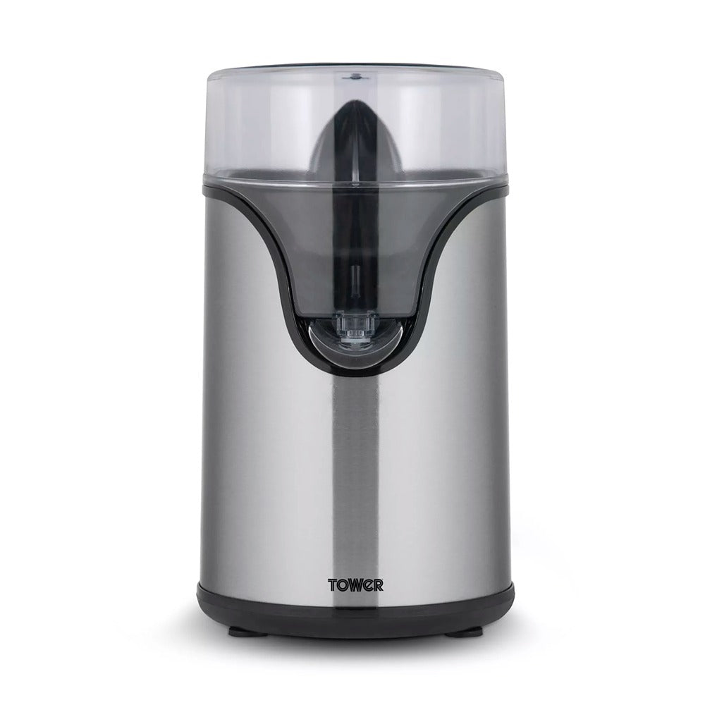 Tower Stainless Steel Electric Citrus Juicer | 100W, One-Touch Cone