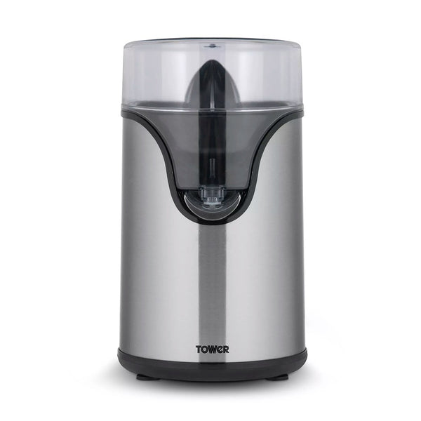 Tower Stainless Steel Electric Citrus Juicer | 100W, One-Touch Cone