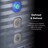 Tower Saturn Grey 2 Slice Toaster | Defrost, Reheat, Wide Slots