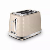 Tower Saturn Latte Beige 2 Slice Toaster | Adjustable Browning, Crumb Tray
