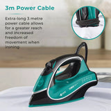Tower Ceraglide 1 Temp Steam Iron | 3100W, Anti-Calc, Anti-Drip, Teal and Black