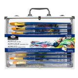 Royal & Langnickel Acrylic Painting Set Aluminium Box | Assorted Colours, Brushes