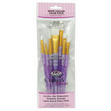 Royal & Langnickel White Flat Variety Brush Set Paint Brushes | White Taklon