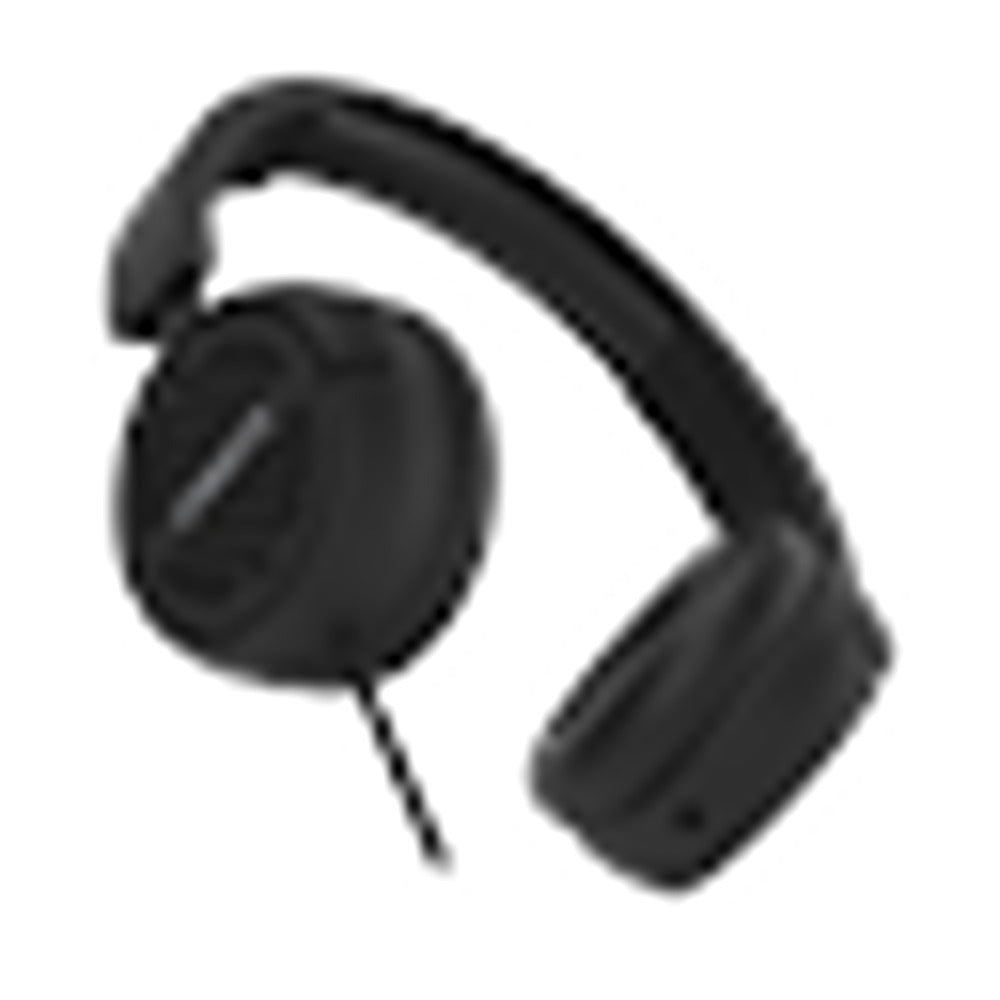 Streetz Black USB-C On-Ear Headphones | Foldable, Adjustable Headband