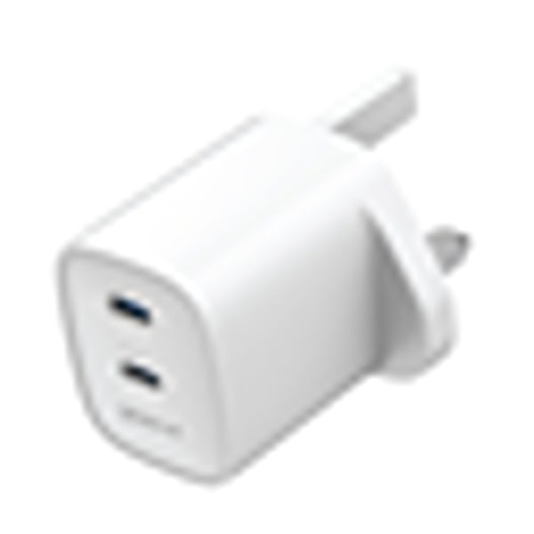 Groov-e 2 x USB-C 35W Mains Charger | Dual Ports, Smart Power, Fast Charge