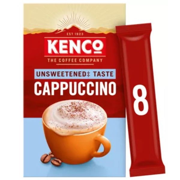 Kenco Instant Cappuccino Unsweetened - 8 Sachets
