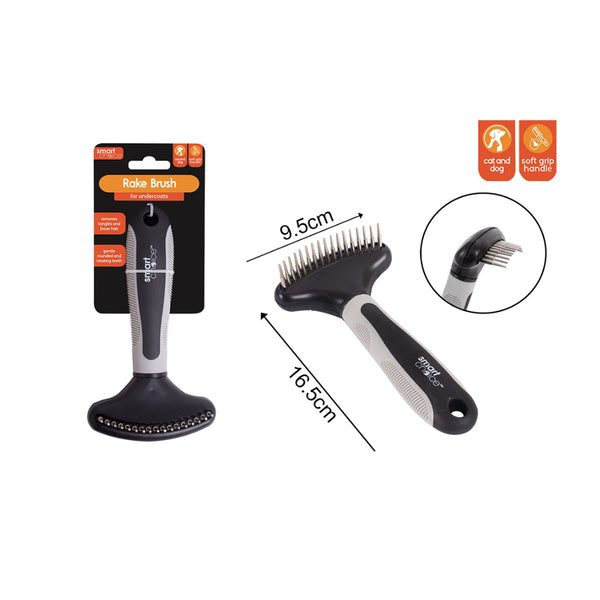 Smart Choice Undercoat Rake Grooming Brush | for Cats and Dogs