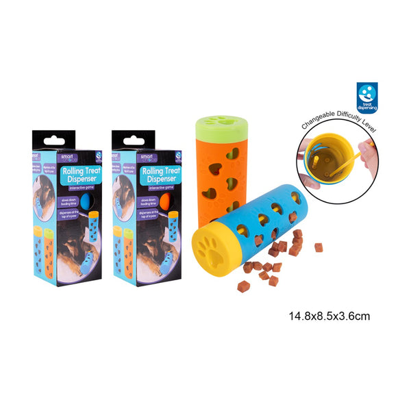 Smart Choice Rubber Treat Dispensing Dog Toy | Slow Feeder, Assorted Colours