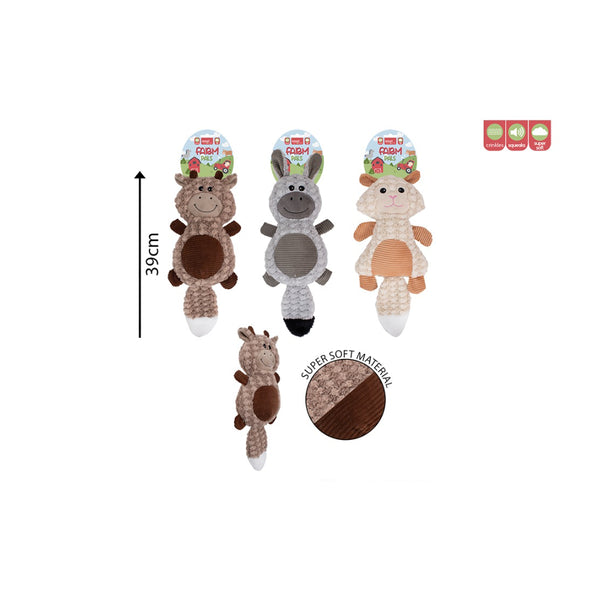 Smart Choice Plush Crinkle Squeaky Dog Toy | 39cm, Assorted Designs