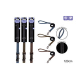 Smart Choice Faux Leather Reflective Dog Lead | 120cm, Assorted Colours