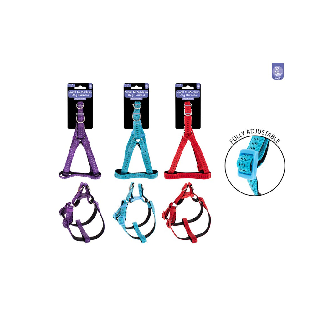 Smart Choice Small/Medium Dog Harness | 32–40 cm, Assorted Colours