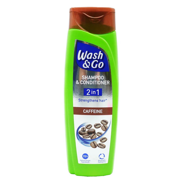 Wash & Go Shampoo 2 in 1 - Caffeine - 180ml