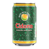 Cidona Sparkling Apple Soft Drink Can - Crisp Refreshing Taste, 330ml