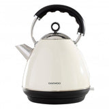 Daewoo Kensington Cream Pyramid Kettle | 1.7L, Cordless Base