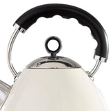 Daewoo Kensington Cream Pyramid Kettle | 1.7L, Cordless Base