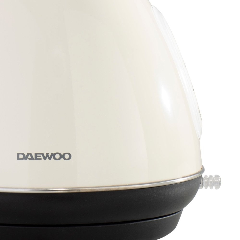 Daewoo Kensington Cream Pyramid Kettle | 1.7L, Cordless Base