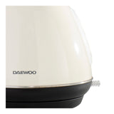 Daewoo Kensington Cream Pyramid Kettle | 1.7L, Retro Two-Tone