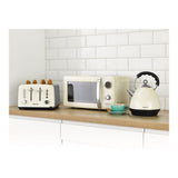 Daewoo Kensington Cream Pyramid Kettle | 1.7L, Retro Two-Tone
