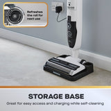 Daewoo Hurricane Floor Washer Vacuum Cleaner | Dual Roller, White/Black