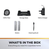 Daewoo Hurricane Floor Washer Vacuum Cleaner | Dual Roller, White/Black