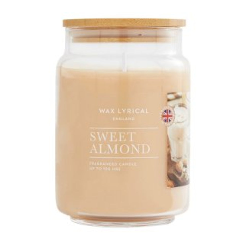 Wax Lyrical Sweet Almond Large Jar Candle | 718g, Up to 100 Hours