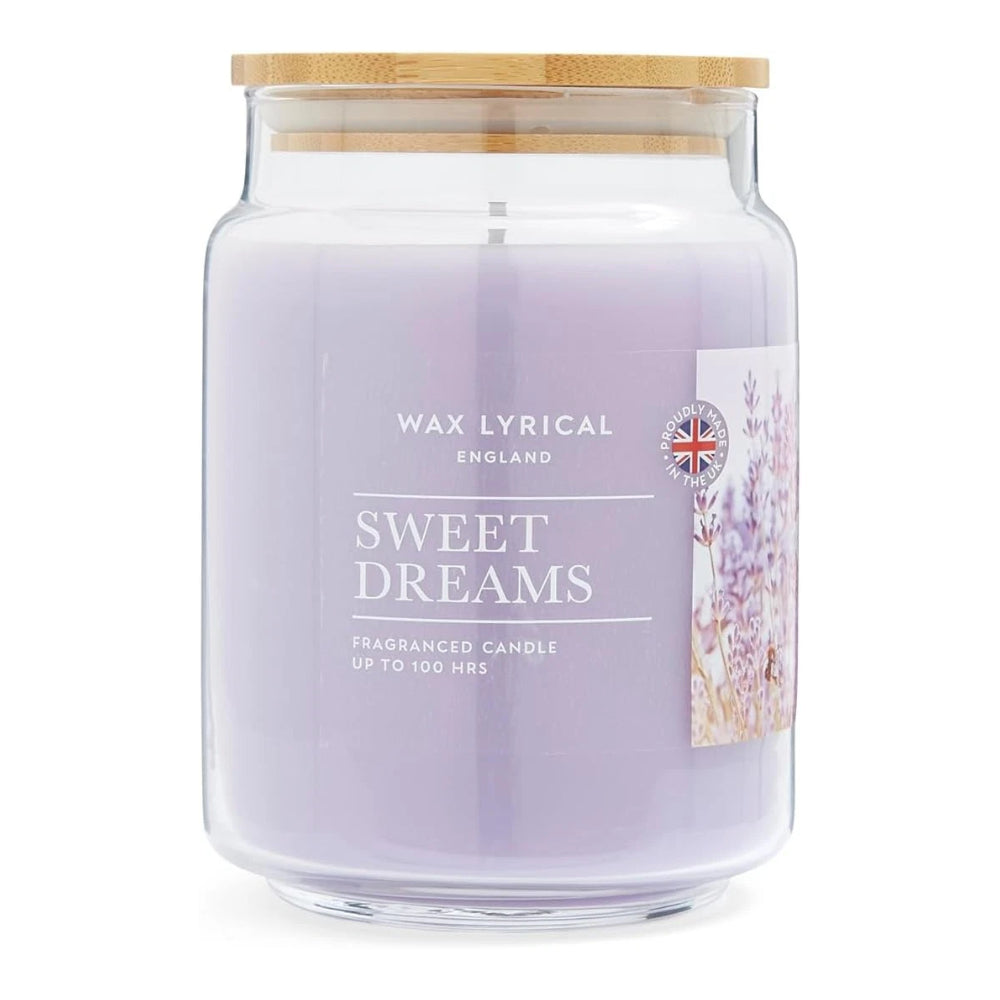 Wax Lyrical Sweet Dreams Large Fragranced Jar Candle | 100 Hour Burn Time