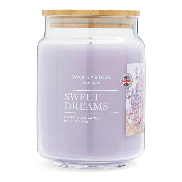 Wax Lyrical Sweet Dreams Large Fragranced Jar Candle | 100 Hour Burn Time