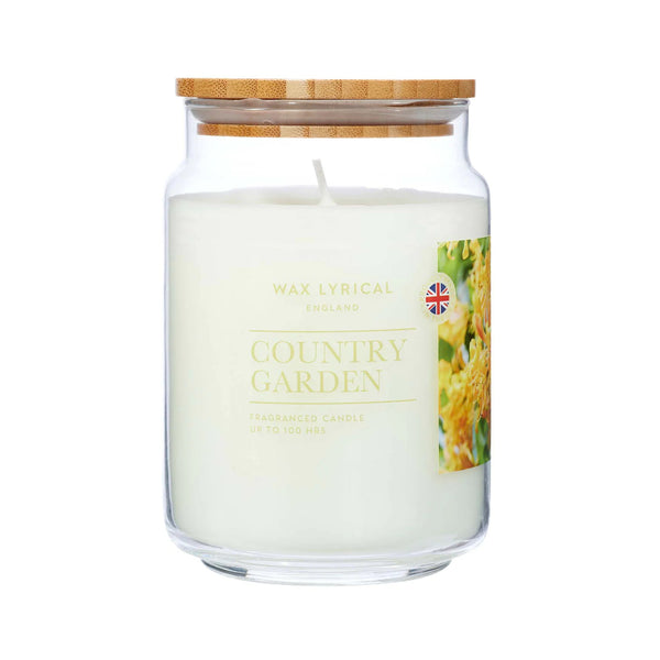 Wax Lyrical Country Garden Large Jar Fragranced Candle | Up to 100 Hours