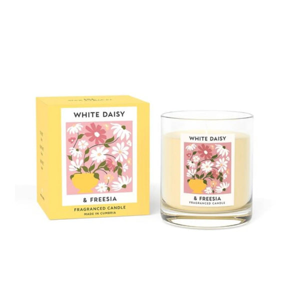 Wax Lyrical White Daisy and Freesia Medium Jar Candle | 190g, Boxed