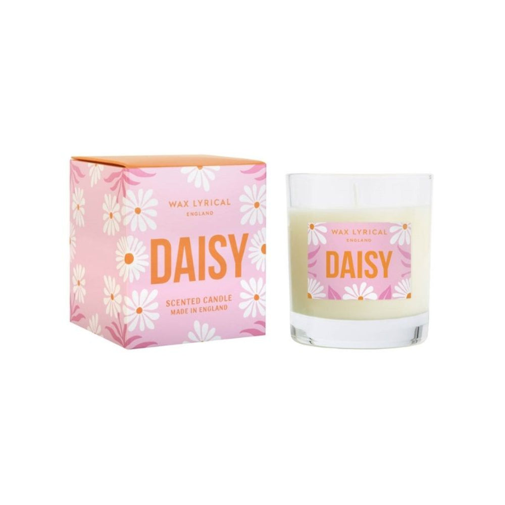 Wax Lyrical Daisy Scented Medium Glass Jar Candle | 190g, Boxed
