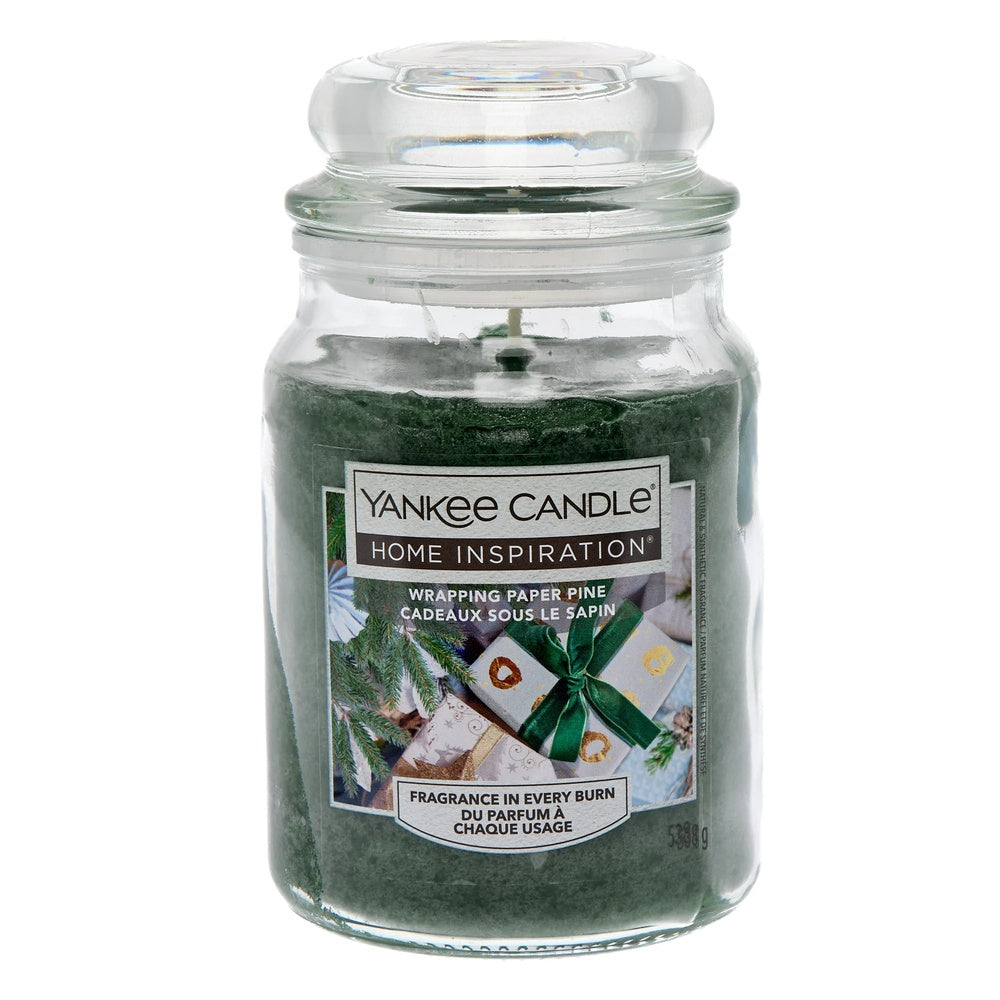 Christmas Yankee Candle Jar - Wrapping Paper Pine - 538g