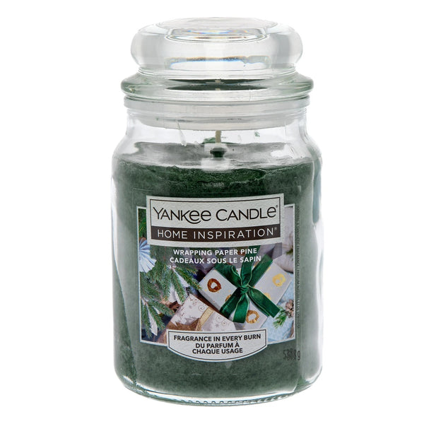 Christmas Yankee Candle Jar - Wrapping Paper Pine - 538g