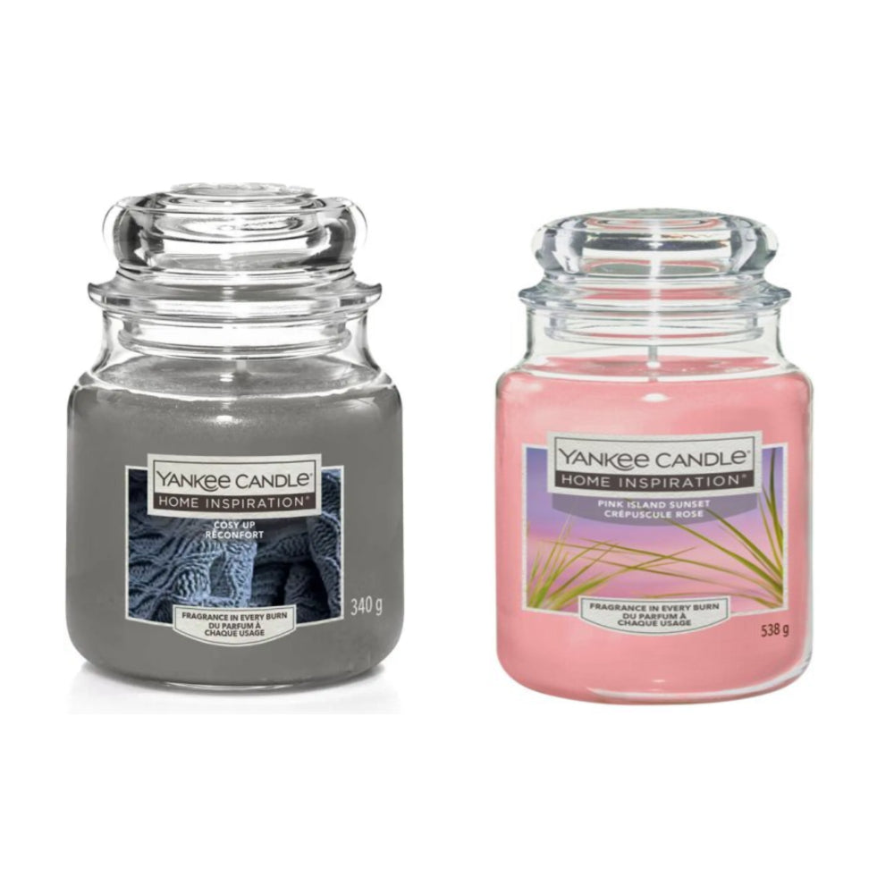 Yankee Candle Assorted Home Inspiration Jar Candle | Cosy Up, Pink Island Sunset