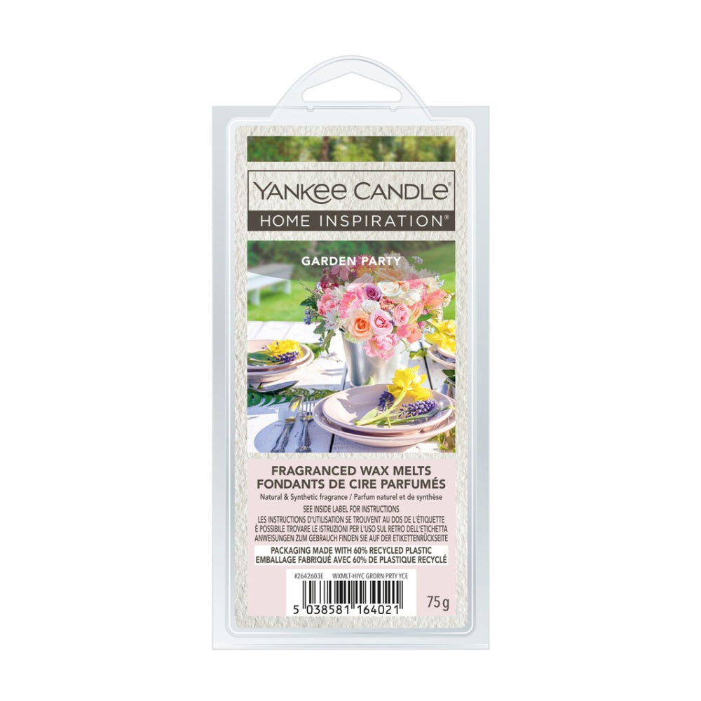 Yankee Candle Home Inspiration Garden Party Wax Melts | 75g, Floral Scent