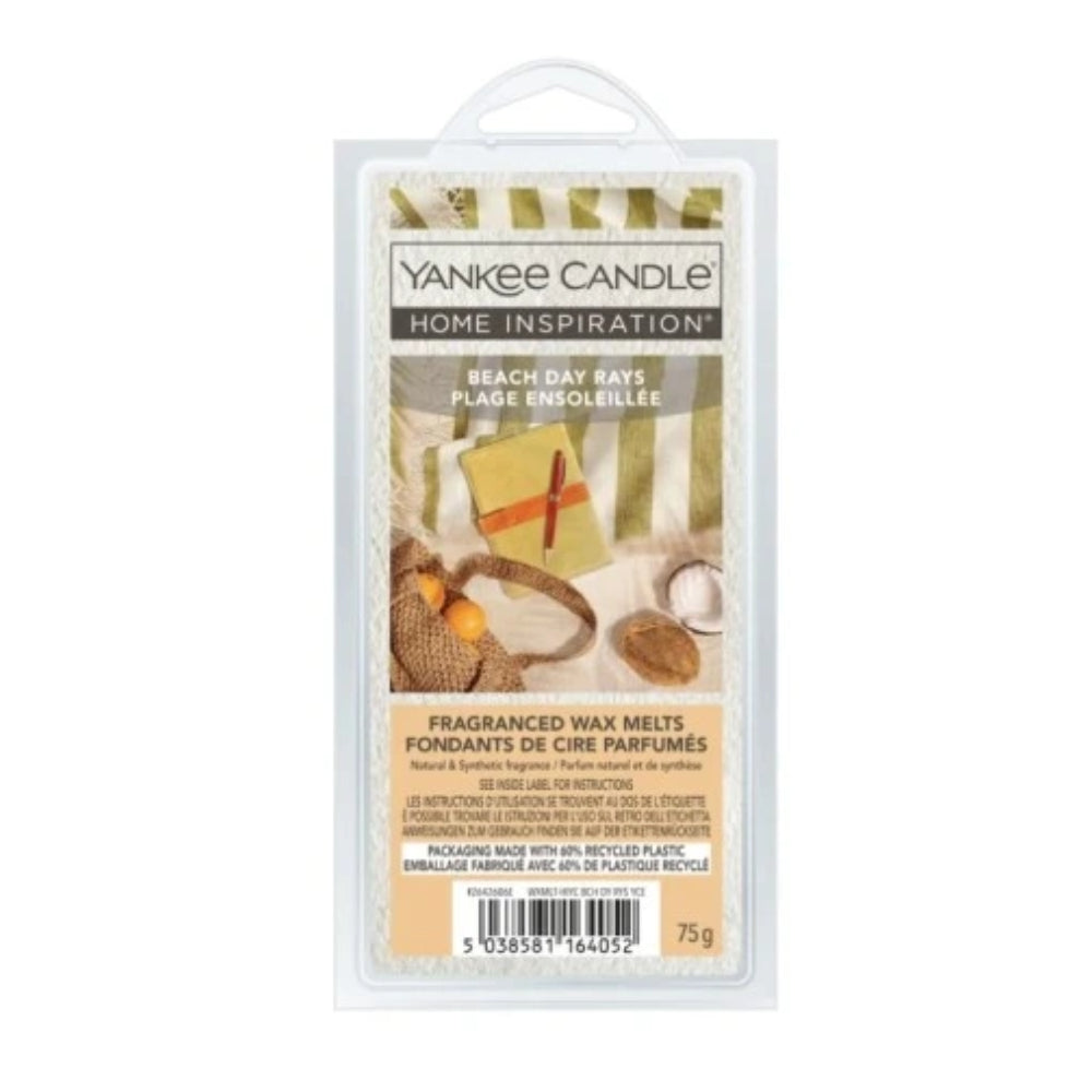 Yankee Candle Beach Day Rays Fragranced Wax Melts | 75g, for Wax Warmers