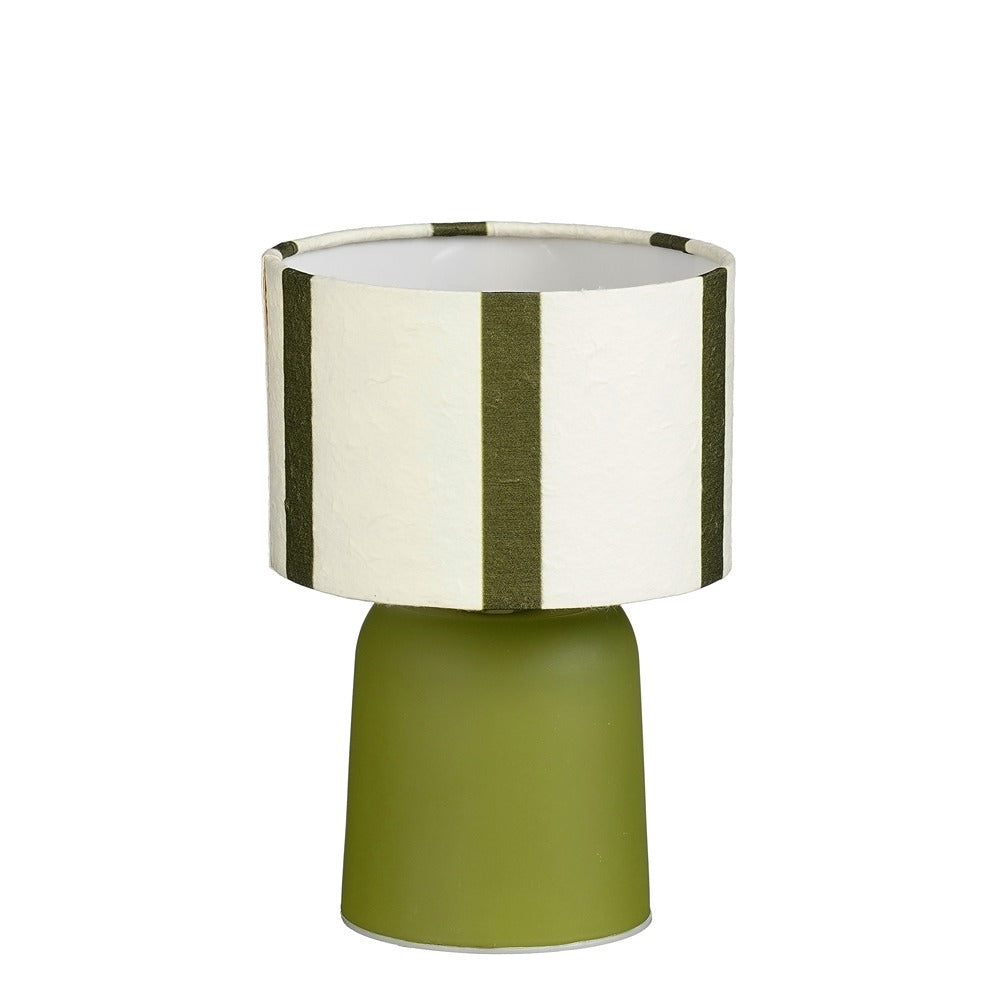 Largo Green LED Table Lamp | Battery Operated, Portable Lighting
