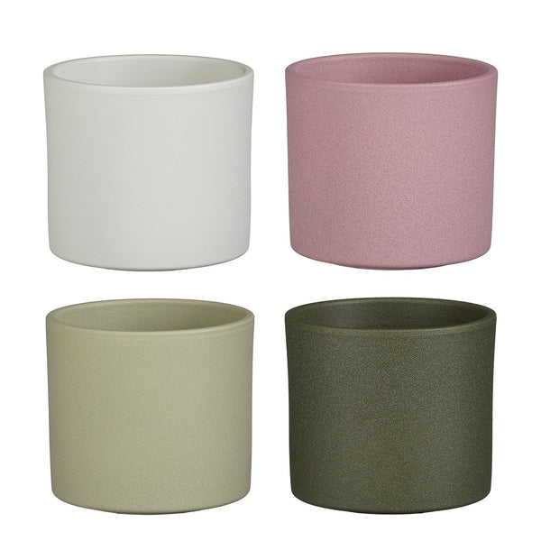Era Round Ceramic Plant Pot | Assorted Colours, Matte Finish