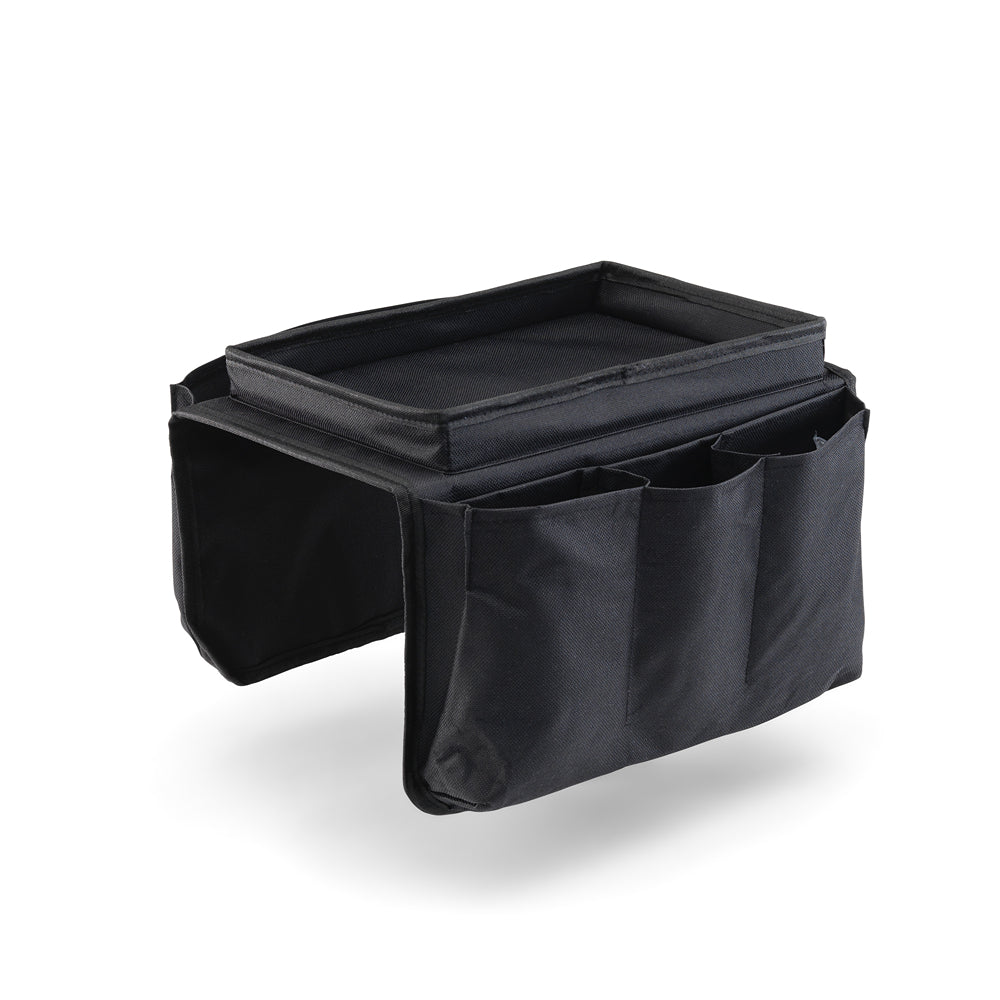 Home Black Armchair Caddy Organiser Holder | Black, Armchair