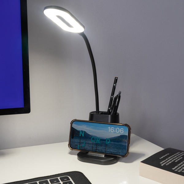 Wireless Charging Desk Lamp & Tidy - Flexible LED Light - view 1