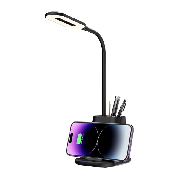 Wireless Charging Desk Lamp & Tidy - Flexible LED Light - view 2
