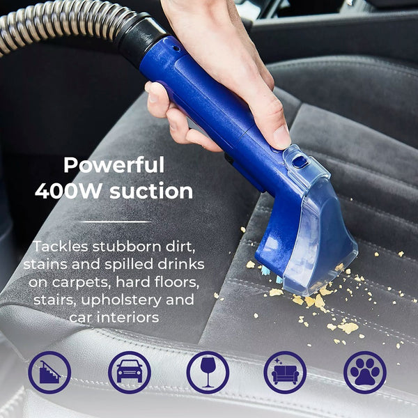 Tower Aqua Jet Plus Carpet and Upholstery Spot Cleaner | Dual Tank, Long Hose