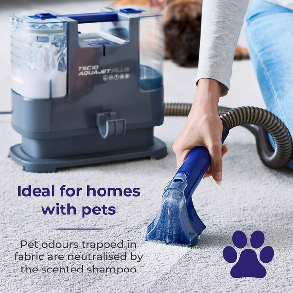 Tower Aqua Jet Plus Carpet and Upholstery Spot Cleaner | Dual Tank, Long Hose