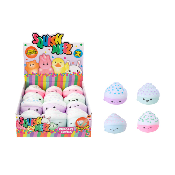 Cupcake Cuties Squishy Fidget Toy | Assorted Pastel Designs, Age 3+