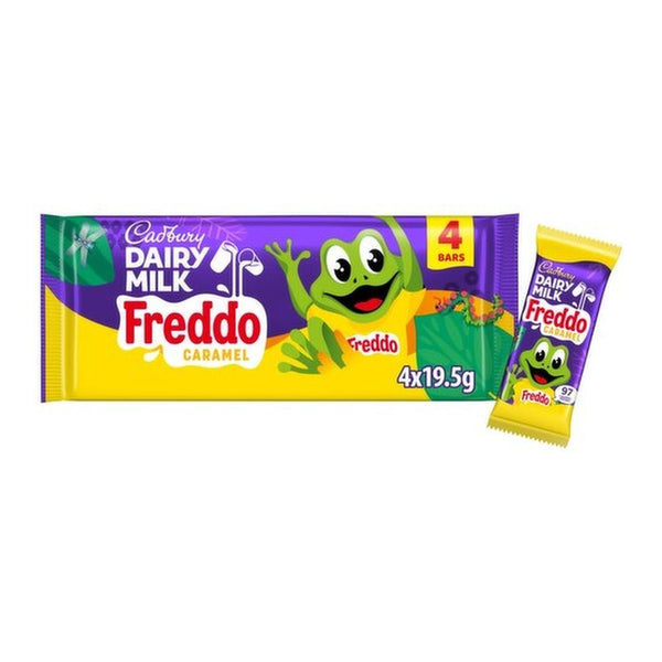 Cadbury's Freddo Caramel Milk Chocolate Bars - Pack of 4, 78g